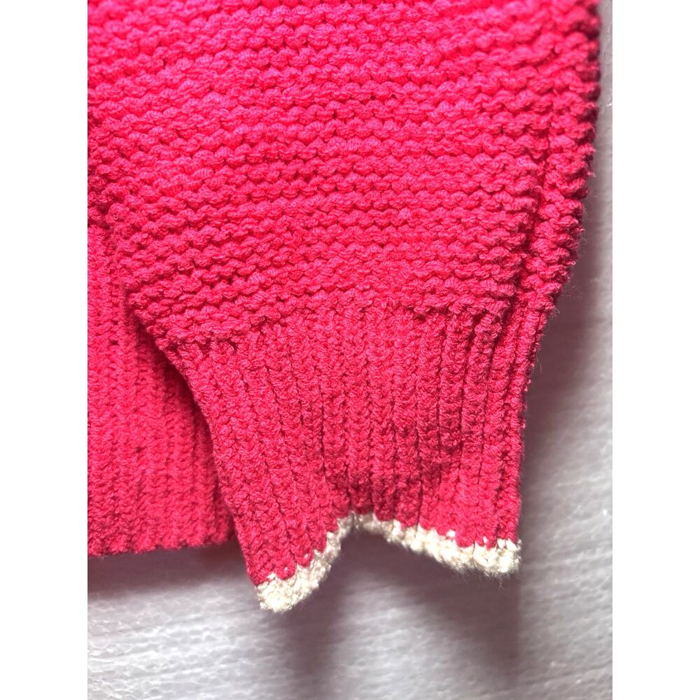 J.CREW Women's Bright Pink Knit Pullover Long Sleeve Sweater Size L Casual - Picture 4 of 5